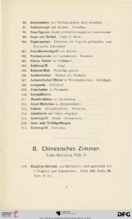 B. Chinesisches Zimmer (Nr. 118-264)