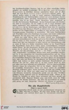 32: Die alte Kampfesweise : (Auch in eigener Sache)