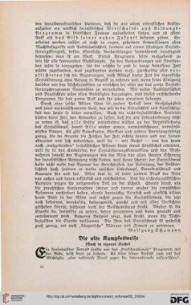 32: Die alte Kampfesweise : (Auch in eigener Sache)