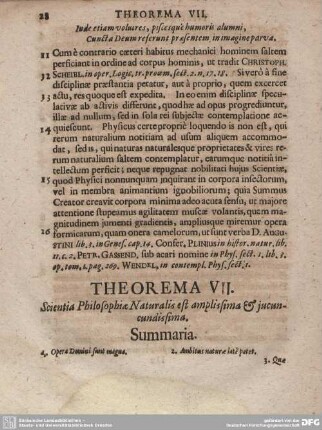 THEOREMA VII. Scientia Philosophiae Naturalis est amplissima & jucuncundissima.