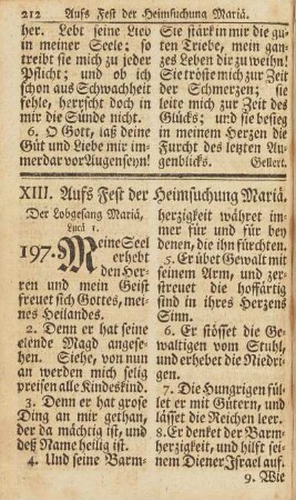 XIII. Aufs Fest der Heimsuchung Mariä.