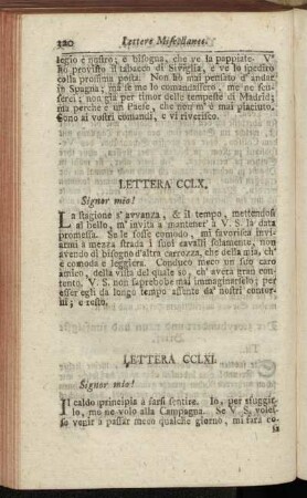 Lettera CCLXI. - Der zweyhundert und achtzigste Brief