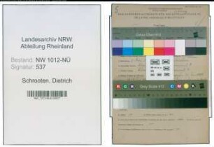 Entnazifizierung Dietrich Schrooten , geb. 07.05.1908 (Landwirt)