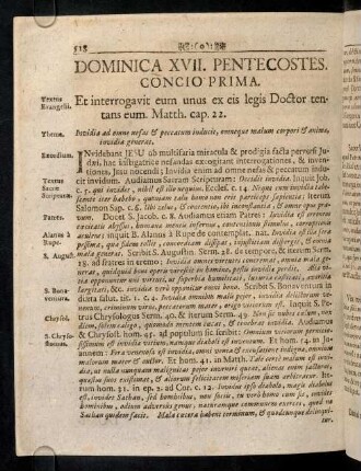 518-533, Dominica XVII. Pentecostes