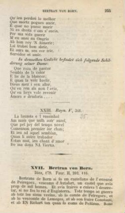 XVII. Bertran von Born