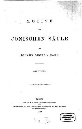 Motive der jonischen Säule