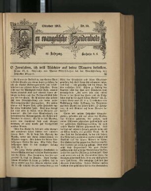 Nr. 10. Oktober 1913.