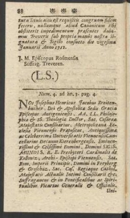 Num 4. ad lin. 3. pag. 4.