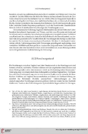 A) 2) Forschungsstand
