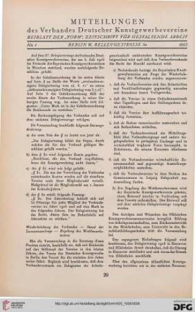 Mitteilungen des Verbandes Deutscher Kunstgewerbevereine