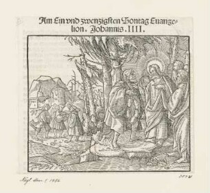 Christus redet am Waldrande, aus: Martin Luther, "Auslegung der Evangelien von Ostern bis auffs Advent", Wittenberg 1530, S. CLXXVII recto
