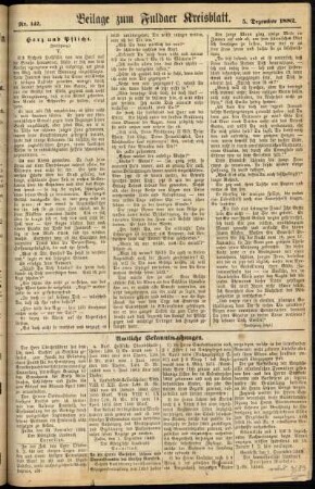 Zweite Ausgabe vom Dienstag, den 05. Dezember 1882.