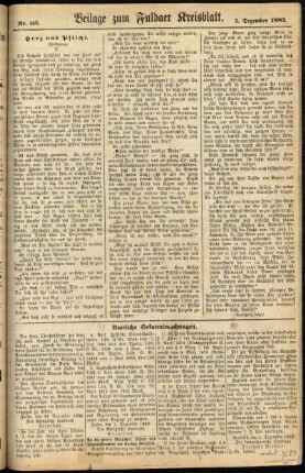 Zweite Ausgabe vom Dienstag, den 05. Dezember 1882.