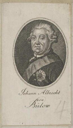 Bildnis des Johann Albrecht Bülow