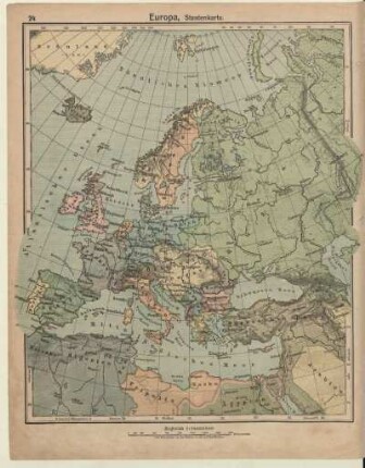 Europa, Staatenkarte