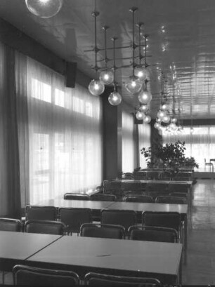Dresden-Hellerau, Moritzburger Weg 67. Deutsche Werkstätten Hellerau. Speisesaal