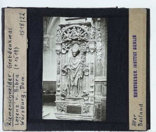Riemenschneider, Grabmal Lorenz von Bibra (Würzburg, St.-Kilians-Dom)(Q0)