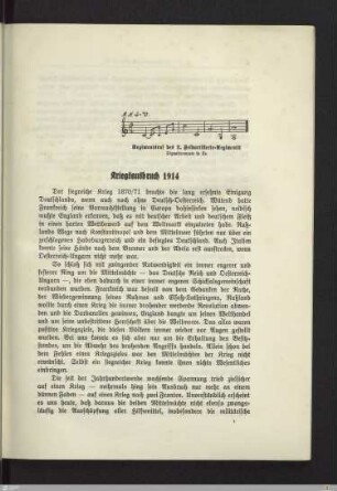 Kriegsausbruch 1914