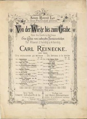 Von der Wiege bis zum Grabe : ein Cyclus von sechszehn Fantasiestücken für Klavier 2 händig u. 4 händig ; op. 202, 15. Abendsonne
