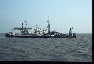 Saugbagger "Ameland" im Einsatz