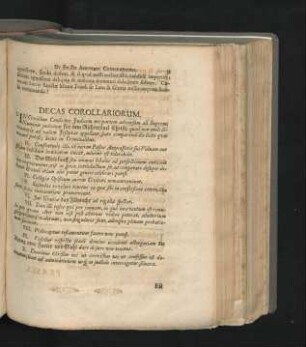 Decas Corollariorum.