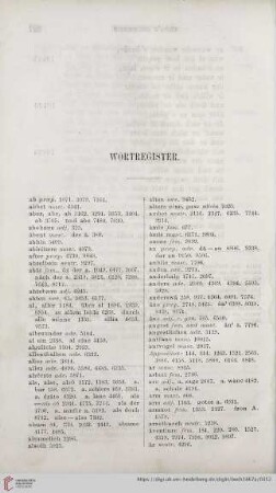 Wortregister