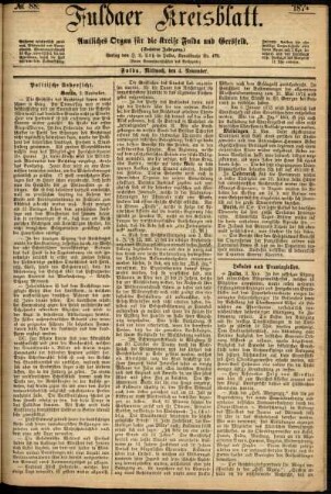 Ausgabe vom Mittwoch, den 04. November 1874.
