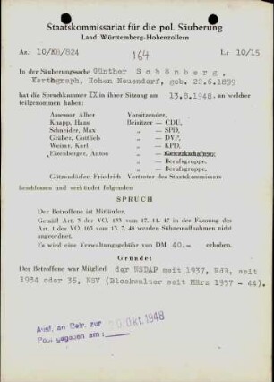 Schönberg, Günther