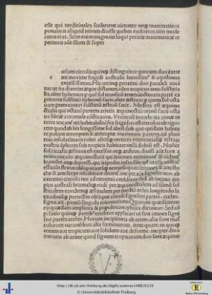 Coelum circulis quinque distinguntur...
