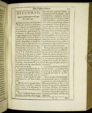 Discorso, Sopra la presente guerra d Ungaria l Anno 1595.