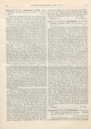 369-370 [Rezension] Hensel, Paul, Hauptprobleme der Ethik