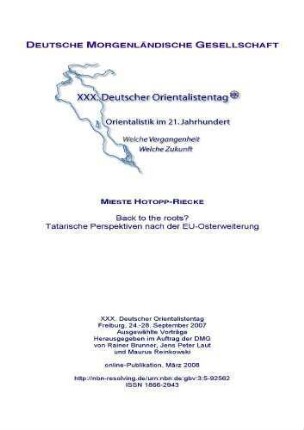 Back to the roots? : Tatarische Perspektiven nach der EU-Osterweiterung