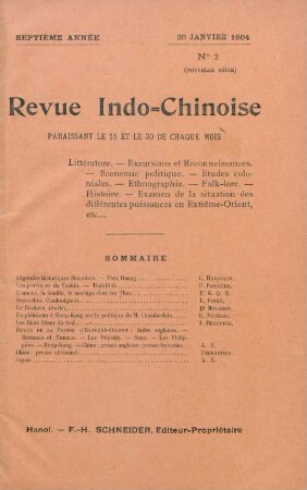30 Janvier 1904. No. 2