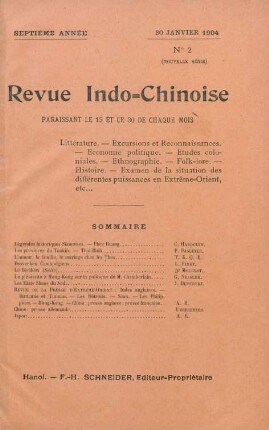 30 Janvier 1904. No. 2