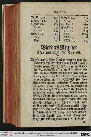 Vierdtes Register