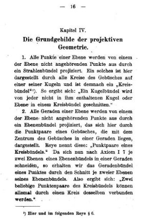 Kapitel IV. - Die Grundgebilde der projektiven Geometrie.