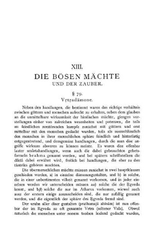 XIII. Die bösen Mächte und der Zauber