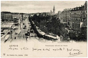 Leipzig: Fleischerplatz während der Messe