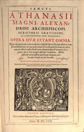 Opera quae extant omnia : Latine edita