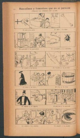 Masculinos y femeninos que no se parecen - [Continuación] - [Cómic] : (Véanse los números 217 á 226)