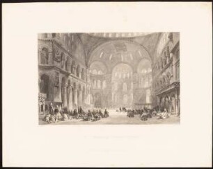Hagia Sophia, Konstantinopel: Perspektivische Innenansicht