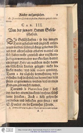 Cap. III. Von der jungen Herren Gesellschaften