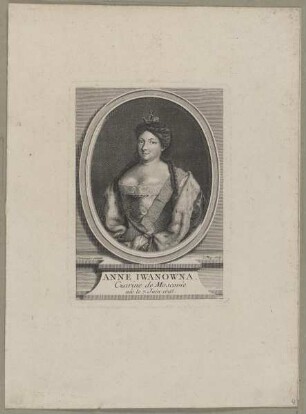 Bildnis der Anna Iwanowna, Zarin von Russland