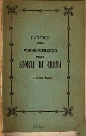 Proseguimento della storia di crema