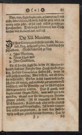 Die XII. Maxime