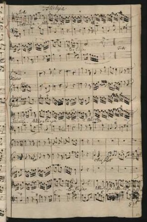 Halleluja; T, orch, bc; C-Dur