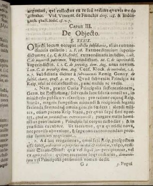 Caput III. De Objecto.