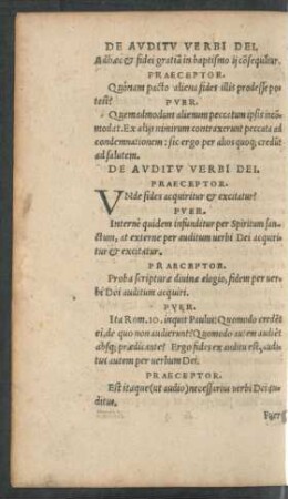 De Auditu Verbi Dei.