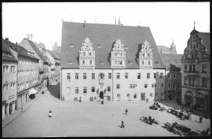 Meißen. Markt mit Rathaus
