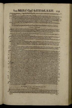 Rubrica Generalis, De Interrogationibus. [Cap. LXXIII. - Cap. LXXVII.]